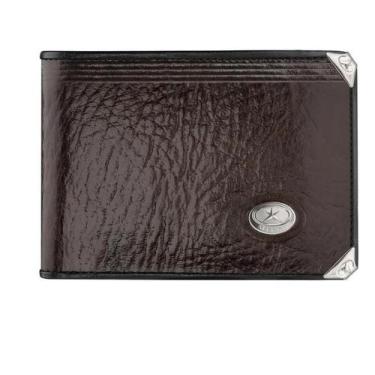 Imagem de Carteira Masculina De Couro Mitty Cafe - M1S