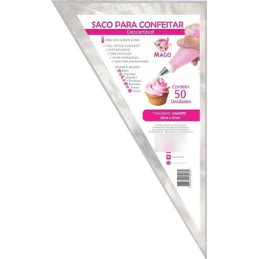 Imagem de Leve 100u Manga De Confeiteiro Descartável Resistente  - Mago, Grande 