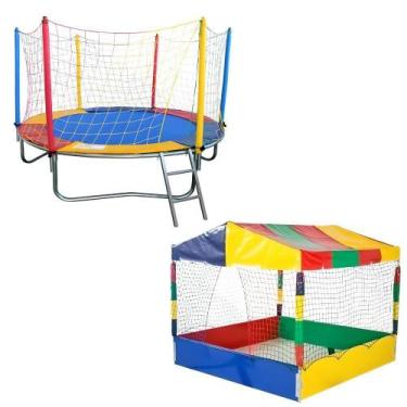 Imagem de Cama Elástica Pula Pula de 2,30m Piscina de Bolinhas Quadrada 1,50m - 