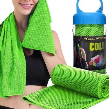 Imagem de Toalha de Microfibra Gold Sports Ultra Refrescante Cool - 88x29 cms, Ú