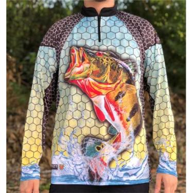 Imagem de Camiseta de Pesca Tucunaré Lux - FPS 50 + UV - Ref. 83 - Masculina - R