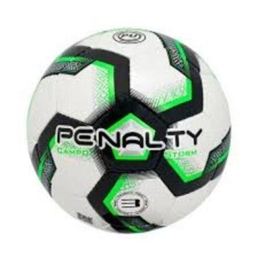 Imagem de Bola De Futebol De Campo Penalty Storm N3, Branco, Verde, Preto, ST
