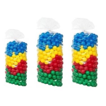 Imagem de 25 Bolinhas Coloridas Piscina Plástico 76mm Festa Pula Pula - EGLopes