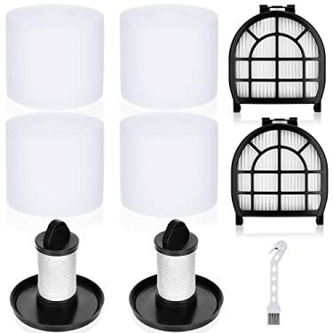 Imagem de Peças de reposição de filtro para aspirador Shark LZ600 LZ601 LZ602 LZ602C APEX UpLight Lift Away DuoClean, 2 pós Hepa e 2 filtros de pré-motor 4 filtros de espuma, parte XFFLZ600 e XHFFC600