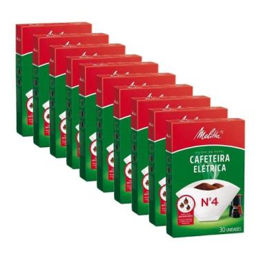 Imagem de Coador De Café De Papel Filtro Melitta N4 Kit 10