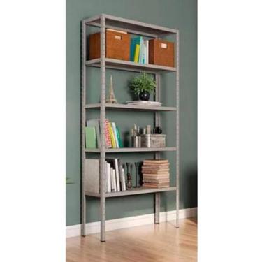 Imagem de Estante Organizador Prateleira Aço 90cm Multiuso 5Bandejas - METAL CAR