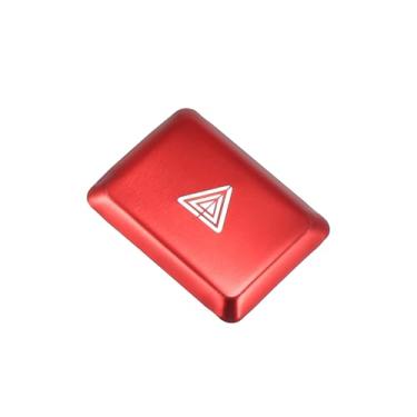 Imagem de TUCKBOLD Para Honda Civic 11ª geração 2022 2023 luz de aviso botão interruptor capa guarnição adesivo moldura decoração interior para Sedan Sport Touring liga de alumínio vermelho peças automotivas