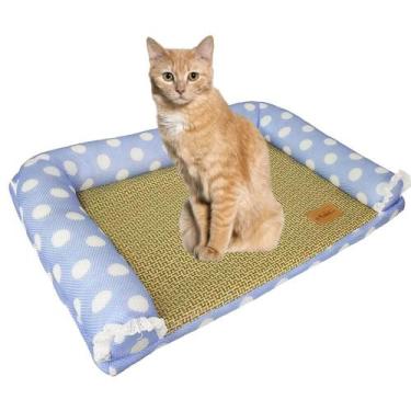 Imagem de Cama Arranhador Gato Rattan Conforto Antistress Grande 70cm - TATUDEBO
