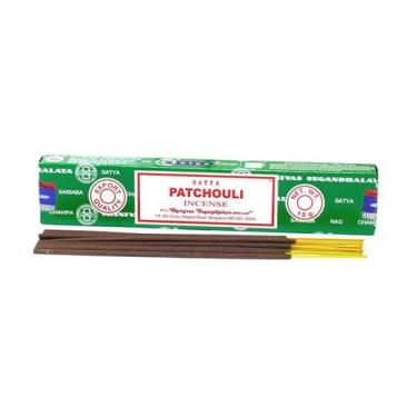 Imagem de Incenso Patchouli Massala Satya Caixa com 10 Varetas - Lua Mística - 1