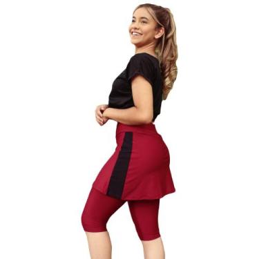 Imagem de Shorts Saia Fitness  em Suplex Moda Evangélica P ao GG - Flor do Cerra