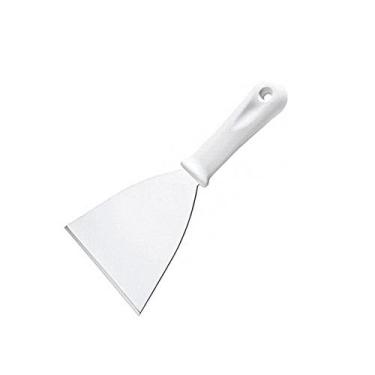 Imagem de Espatula Reta 5 Inox Original Chapa Lanche Chapeiro Cozinha - 123 Util