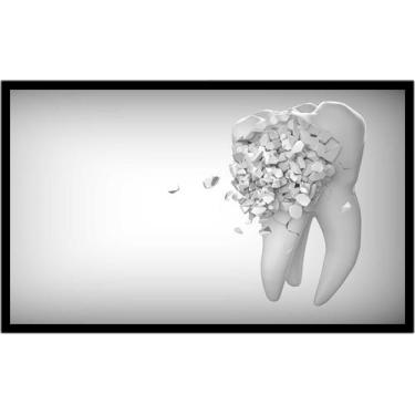Imagem de Quadro Decorativo Dentista Dente Humor Abstrato Odontologia Consultóri