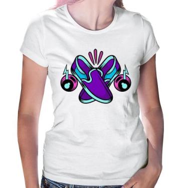 Imagem de Baby Look Walk The Talk - Foca na Moda, Branco, GGG