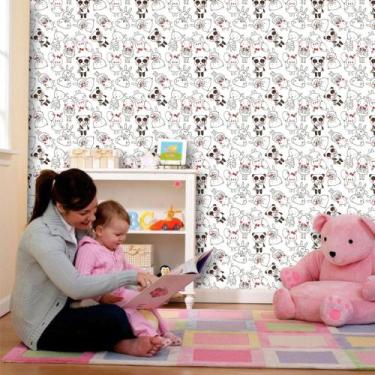 Imagem de Papel de parede adesivo infantil panda ( med. 90x300 cm) - ATITUDE SIG