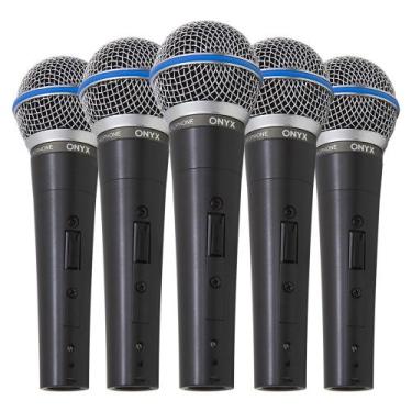 Imagem de Kit 5 Microfones Dinâmico com Fio TK 58C Onyx