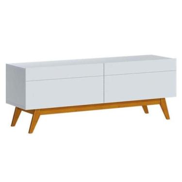 Imagem de Rack Bancada Classic 2 Gavetas 1.4 Branco Acetinado - Imcal - IMCAL MÓ