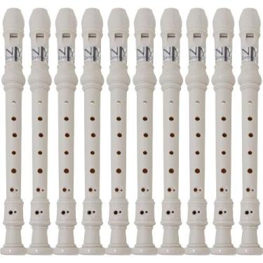 Imagem de Kit 10 Flautas Doce Barroca FL 20B New York