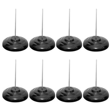 Imagem de Espeto para Papel Comanda Preto Base Plástica Kit c/ 8 Unidades Cavia