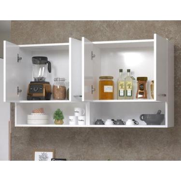 Imagem de Aparador aéreo Suspenso 1,20m Para Trabalho Moderno - Nova Decor