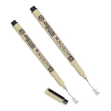 Imagem de 2X Marcador Tecnico Pigma Micron 04 Preto Sakura