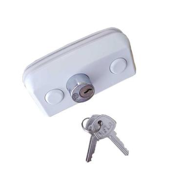 Imagem de Fechadura Para Porta De Vidro De Abrir Pivotante 1520 branca - AGS