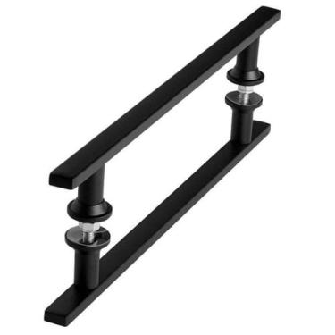 Imagem de Puxador Preto 40cm Para Porta Pivotante Vidro Madeira SF.MS - ShopFort