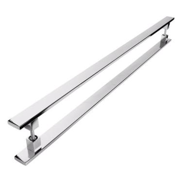 Imagem de Puxador 40Cm Inox Para Porta Vidro Madeira S.Master - ShopForte