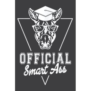 Imagem de Official Smart Ass Donkey Pun - Funny Graduation Gift: Ruled Notebook/Journal - Lined Journal with Matte Finish Cover, 6" x 9", Perfect for School, Office & Home