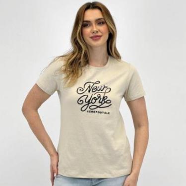 Imagem de Camiseta Aéropostale com Lantejoula Manga Curta Feminina-Feminino