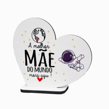 Imagem de Kit 15 Lembranças Dia Das Mães Mdf Coração Frase 8cmx8,7cm - BAZAR DOS