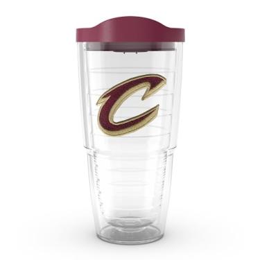 Imagem de Tervis Copo de viagem NBA Cleveland Cavaliers - Logotipo primário feito nos EUA, copo de viagem com isolamento térmico de parede dupla, mantém as bebidas frias e quentes, 680 g, clássico