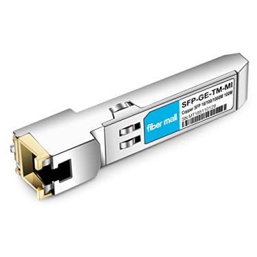 Imagem de 1G SFP RJ45 para Mikrotik S-RJ01 Compatível 10/100/1000MBase-T SFP para RJ45 Cobre 100m Cat5e Mini-GBIC Módulo Transceptor