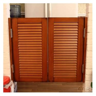 Imagem de JINMLBO Cortina de bambu, porta de café com persiana, porta de balanço de madeira com dobradiça, cortinas cortadas para balcão de check-out de bar, tamanho personalizável (A (L x A), 80 x 100 cm)