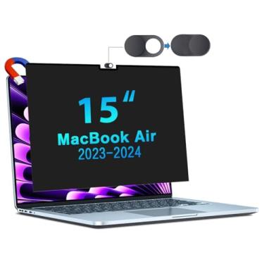 Imagem de STARY Tela magnética de privacidade MacBook Air 15 polegadas (2023, chip M2) -A2941, removível antirreflexo luz azul MacBook Air 15,3 polegadas, filtro de segurança antiespião para laptop Mac de 15 polegadas