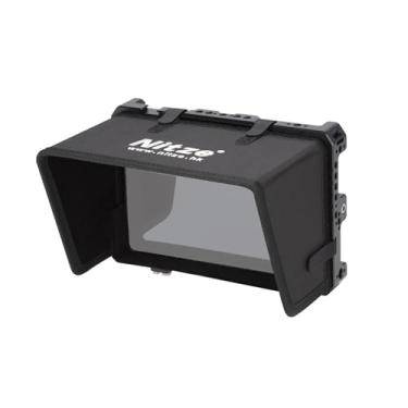 Imagem de Nitze Gaiola para Monitor Feelworld LUT7/ LUT7 Pro/ LUT7S/ LUT7S Pro, com Proteção Solar, Braçadeira para Cabo HDMI, Trilhos NATO Integrados e Sapata Fria - JTP2-LUT7S