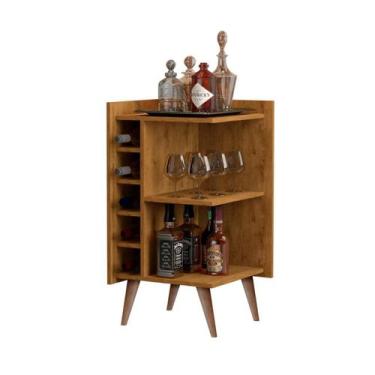 Imagem de Adega De Canto Malbec Cor Freijó - Comprar Moveis Em Casa - Comprar Mó