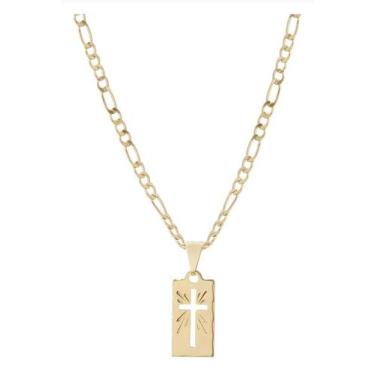 Imagem de Corrente infantil 3x1 menino banhada a ouro antialérgica todas as idad