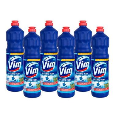 Imagem de Kit 6 Desinfetantes Vim Multiuso Cloro Gel Original 700ml