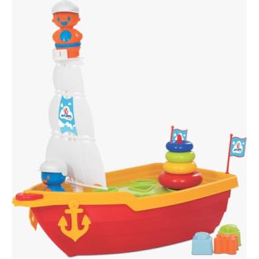 Imagem de Merco Toys Brinquedo Educativo Mega Barco Didatico 43Cm. Multicor