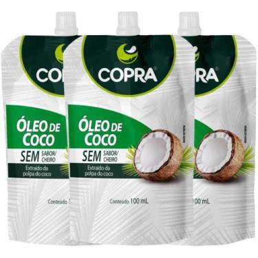 Imagem de Kit Óleo de Coco Copra Sem Sabor Com 3 100ml