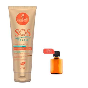 Imagem de Creme Pré e Pós-Sol SOS Verão Haskell 240g +Óleo7ml