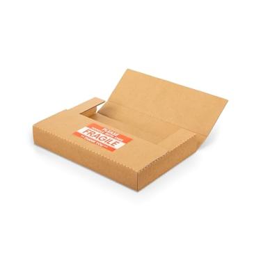 Imagem de kayritonz Caixas De Papelão Ondulado Kayritonz Para Remessa De Dvd, 9X6X1,3 Pol., Caixas De Correio Multiprofundidade Com Adesivos Frágeis Para Envio, Armazenamento, Embalagem, Marrom, Pacote Com 25