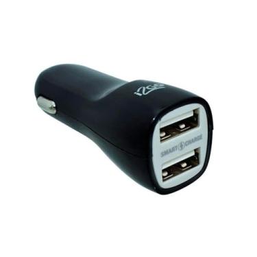 Imagem de Carregador Veicular Com 2 Saídas USB I2GO 3,4A Preto - I2GO Plus