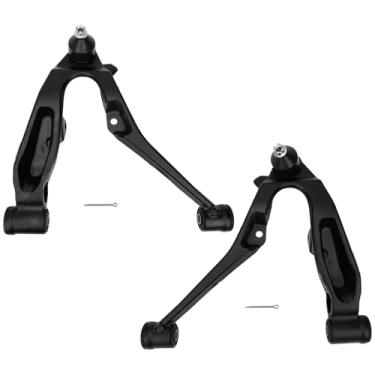 Imagem de IRONTEK 2 peças de braços de controle inferiores dianteiros com juntas esféricas para Chevrolet Avalanche 2500 Silverado 1500 2500 3500 (HD/HD Classic) Suburban 2500, para GMC Sierra 1500 2500 3500