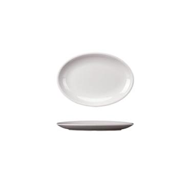 Imagem de Prato oval raso de hotel, pastelaria e cantina de frutas - 38009 branco