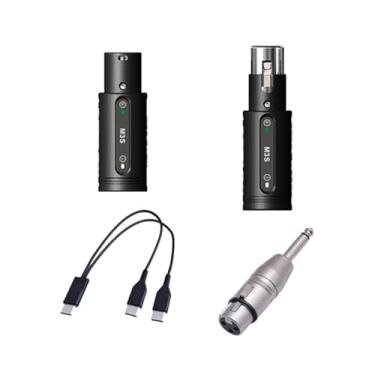 Imagem de MERIGLARE MIC Transmissor Receiver Mic conversão Redução de ruído de ruído Plugue e reprodução de conversor multiuse para misturador de áudio PA System KTV