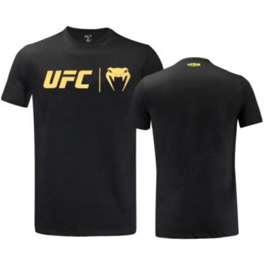 Imagem de Camisa Masculina Ufc Venum Classic Black/gold Original, XGG