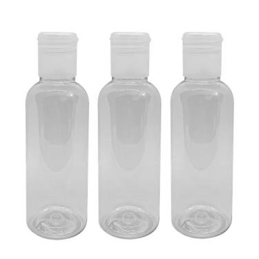 Imagem de 50 Frascos 120ml Flip Top -Frasquinhos Pet Tampa Flip - RCO