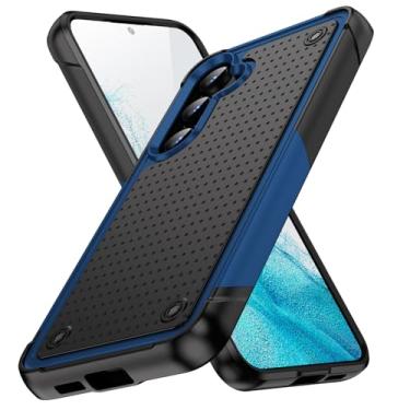 Imagem de TORRTOWAY Projetada para Samsung Galaxy S25 Plus capa de presente de grau militar resistente à prova de choque para Galaxy S25 Plus capa de telefone para mulheres homens meninos meninas (azul + preto)