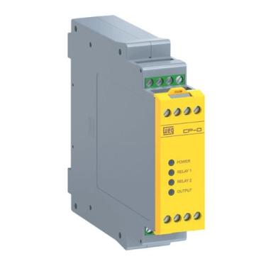 Imagem de Rele de Segurança Parada Emergência 24Vca/Vcc NR12 CP-D Weg